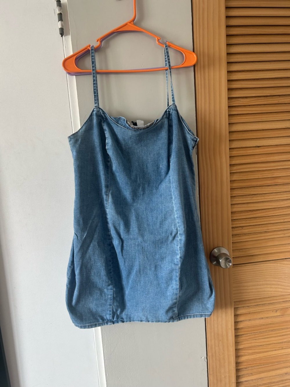 H&M Light Blue Denim Mini Dress